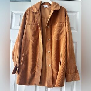 Urban Daisy Orange Brown Corduroy Jacket